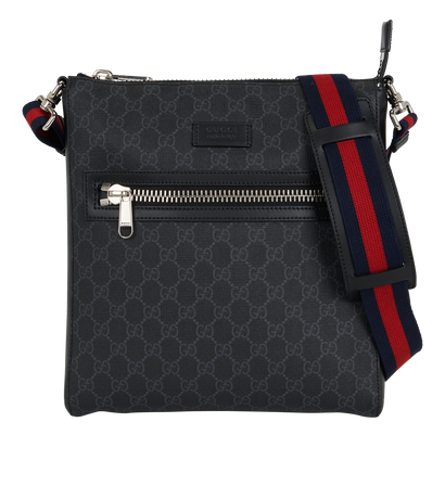 GG Messenger, &pound;550, Handbags, Black, Canvas, Front view